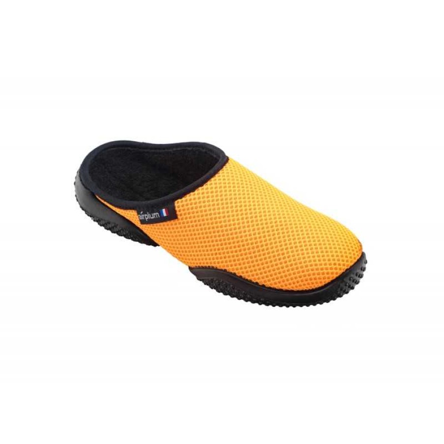 Femme Airplum Mules Mule Box Femme Orange Fluo Airplumslipper